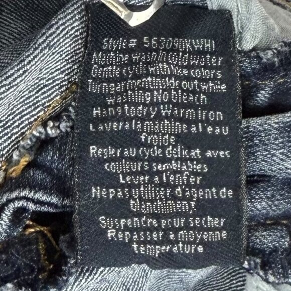 London Womens 0 Low Rise Skinny Fit Stretch Jeans Medium Wash Faded Denim - Picture 10 of 10